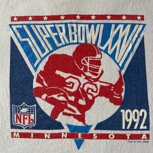 VINTAGE! Minnesota 1992 Super Bowl 26 Shirt